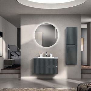 Vega 80cm Banyo Dolabı Takımı 'Antrasit'