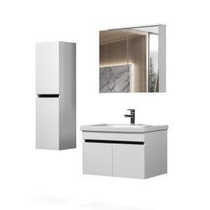 perla 80cm banyo dolabı takımı