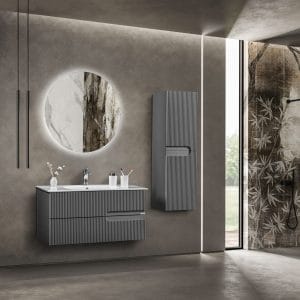 Vega 100cm Banyo Dolabı Takımı 'Antrasit'