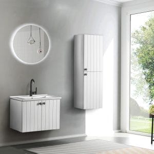 Alfa 65cm Banyo Dolabı Takımı 'Beyaz'