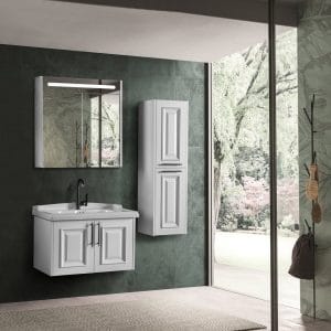 Roma 80cm Banyo Dolabı Takımı 'Beyaz'