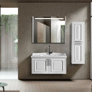Roma 100cm Banyo Dolabı Takımı 'Beyaz'