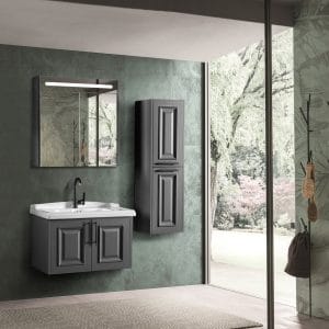 roma 80cm banyo dolabı takımı 'antrasit'