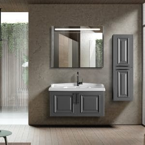 Roma 100cm Banyo Dolabı Takımı 'Antrasit'