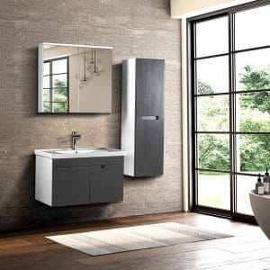 capella 80cm banyo dolabı takımı