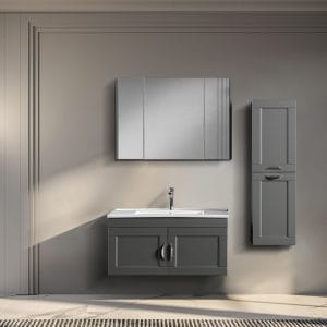 parma 100cm banyo dolabı takımı 'antrasit' (kopya)