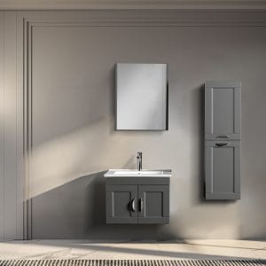 Parma 65cm Banyo Dolabı Takımı 'Antrasit'